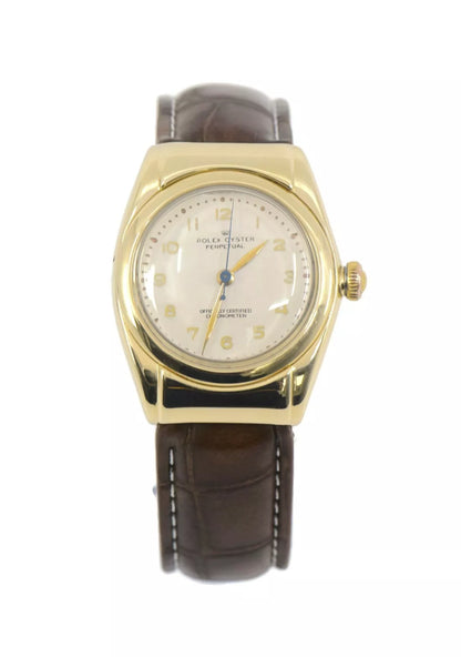 Rolex Bubbleback 14K Yellow Gold Watch 3065