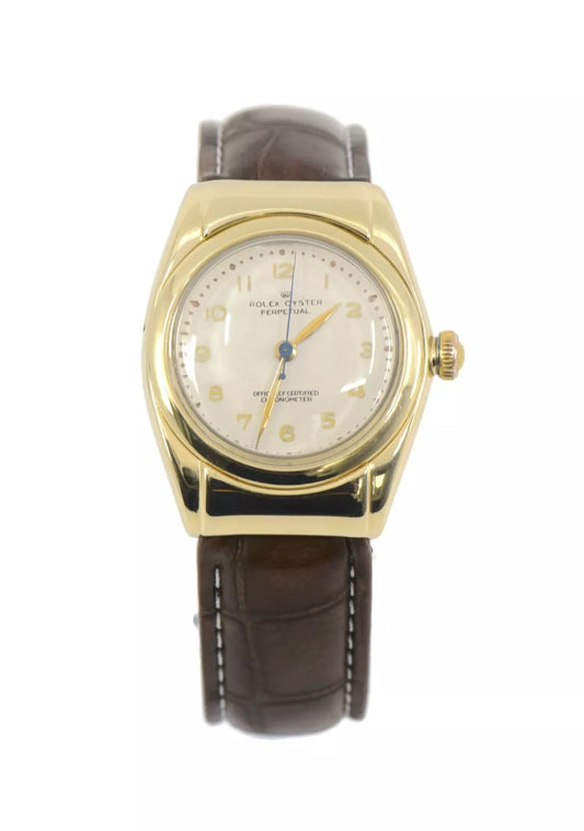Rolex Bubbleback 14K Yellow Gold Watch 3065
