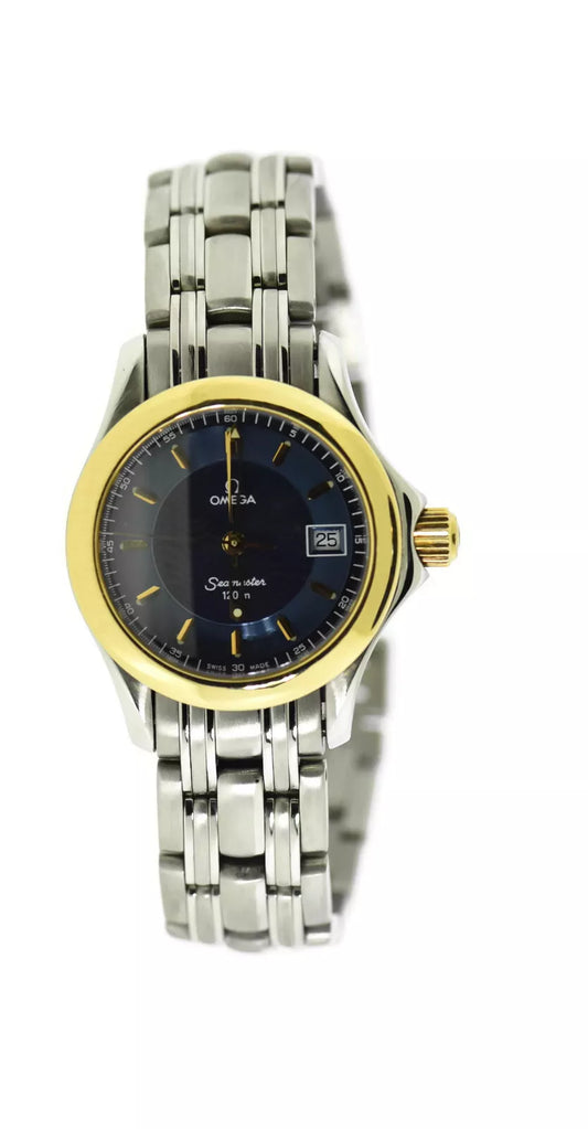 Omega Seamaster 120M Blue Dial Two Tone Stainless Steel Watch