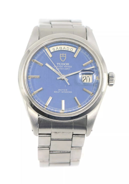 Tudor Prince Day Date Jumbo Stainless Steel Watch 7017/0