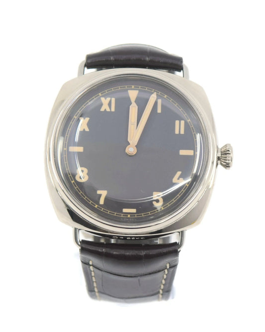 Panerai Radiomir 3 Day 18K White Gold Watch PAM376