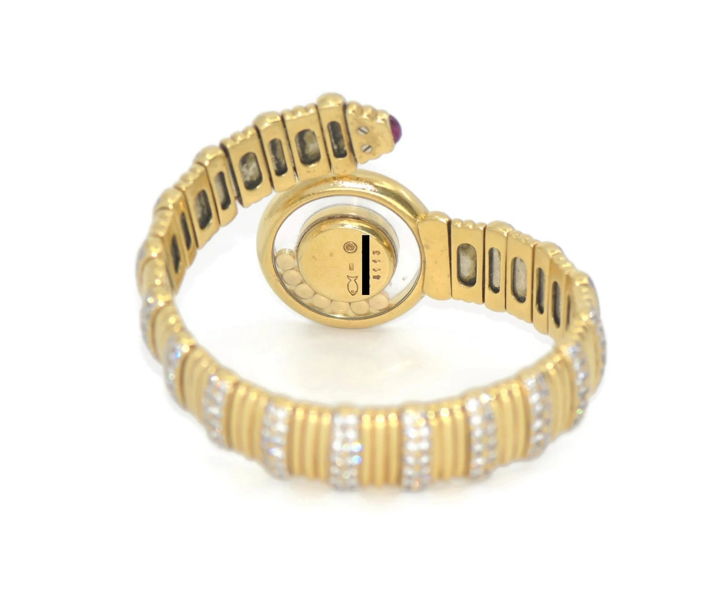 Chopard Happy Diamonds Snake 18K Yellow Gold Watch 4113