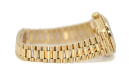 Rolex Datejust President Tiffany & Co Diamond 18K Yellow Gold Watch 69138