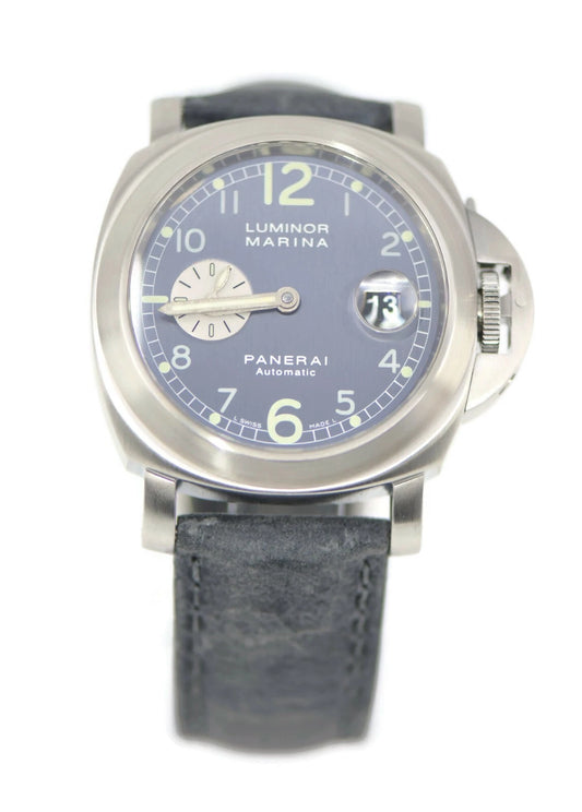 Panerai Luminor Marina Anthracite Dial Stainless Steel Watch PAM86