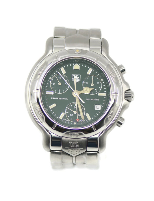 Tag Heuer 6000 Chronograph Stainless Steel Watch CH1112