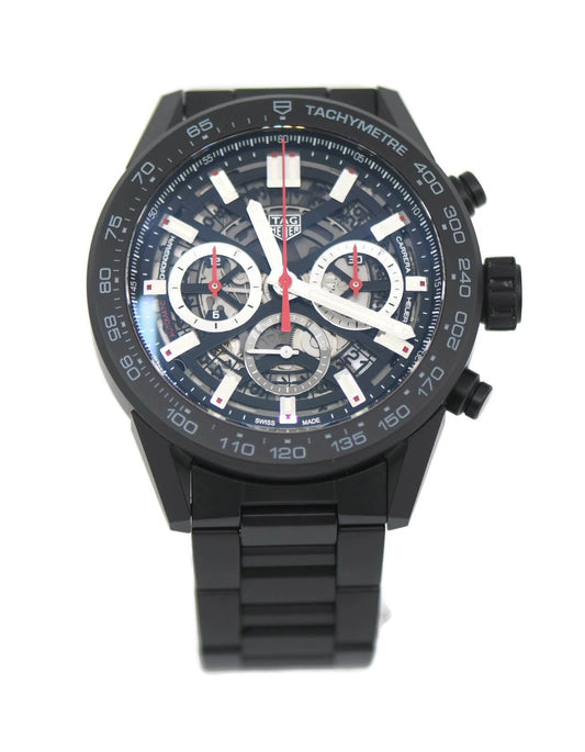 Tag Heuer Carrera 02 Chronograph Ceramic Watch CBG2A90