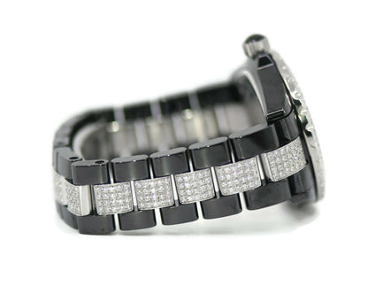 Chanel J12 Diamond Black Ceramic Watch H1339