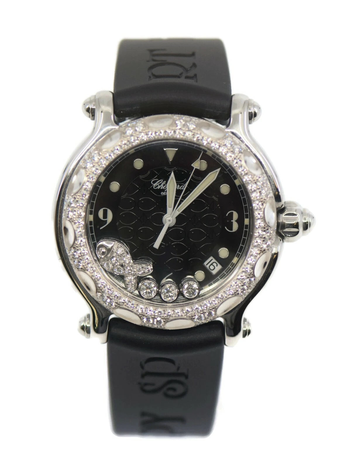 Chopard Happy Fish Diamond Stainless Steel Watch 288347