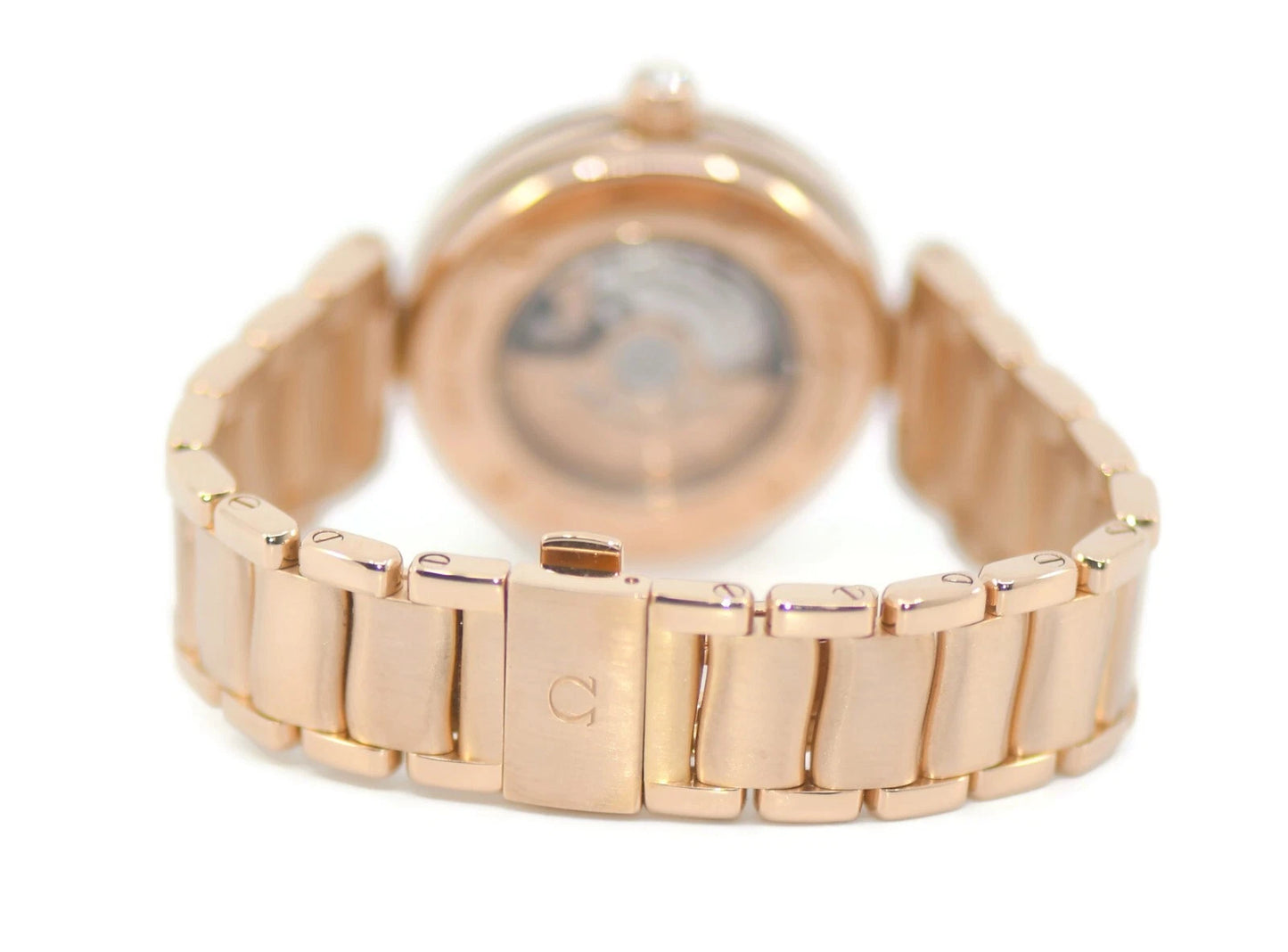 Omega Ladymatic Diamond 18K Rose Gold Watch 425.65.34.20.51.001