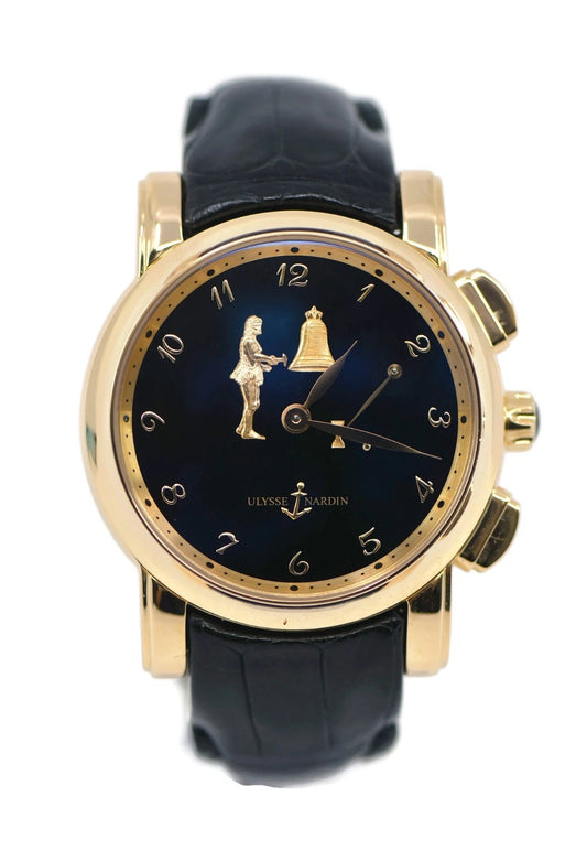 Ulysse Nardin Hourstriker 18K Rose Gold Watch 756-88