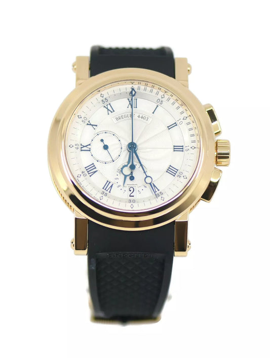 Breguet Marine Chronograph 18K Yellow Gold Watch 5827BA