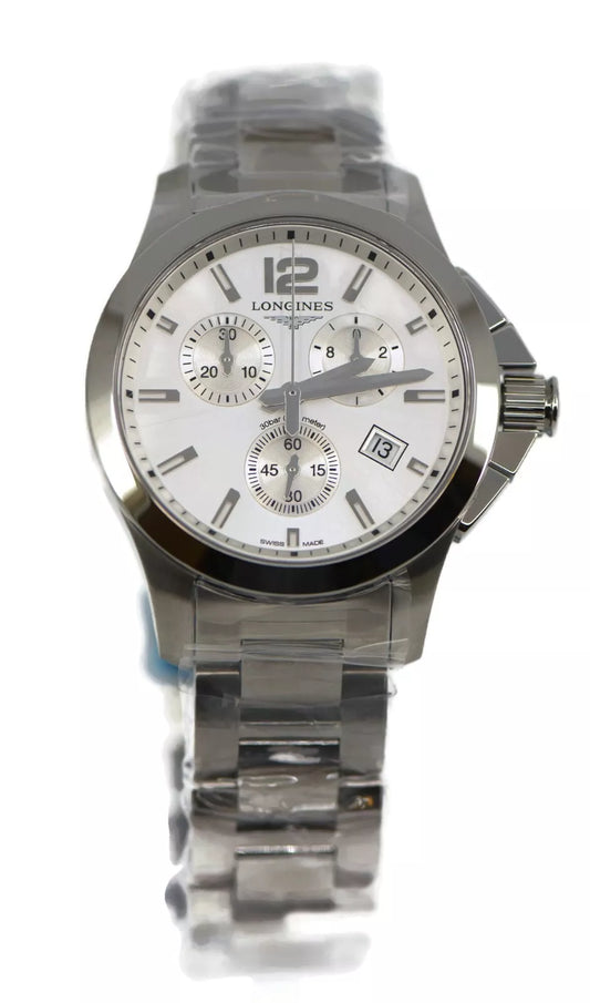 Longines Conquest Stainless Steel Watch L3.379.4.76.6