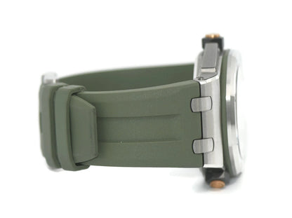 Audemars Piguet Royal Oak Diver Khaki Stainless Steel Watch 15720ST