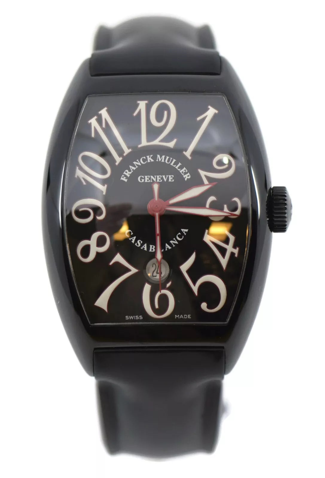 Franck Muller Casablanca Red Black Stainless Steel Watch 8880