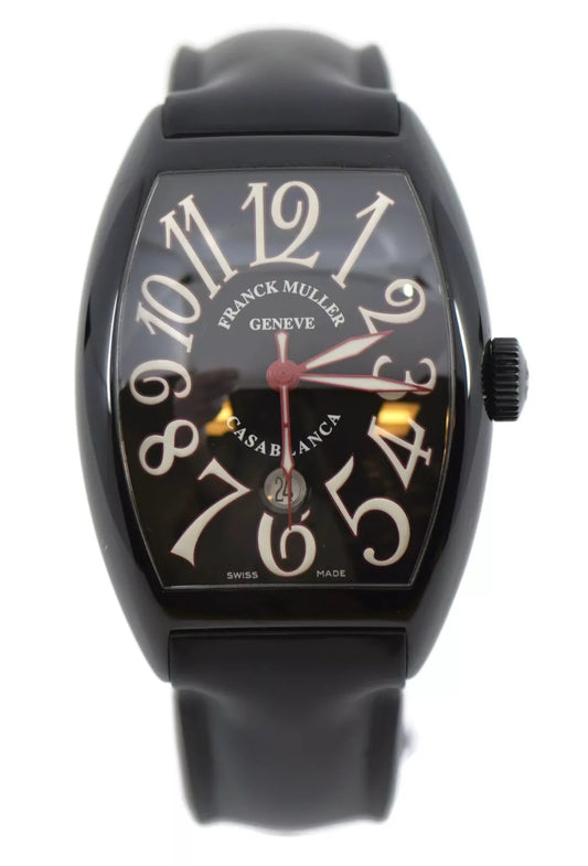 Franck Muller Casablanca Red Black Stainless Steel Watch 8880