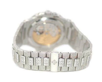 Patek Philippe Nautilus Tiffany & Co Diamond 18K White Gold Watch 5719/10G