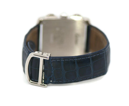 Cartier Tank Chronoflex Diamond 18K White Gold Watch 2367