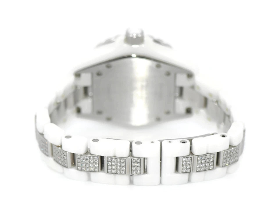 Chanel J12 Diamond White Ceramic Watch H1420