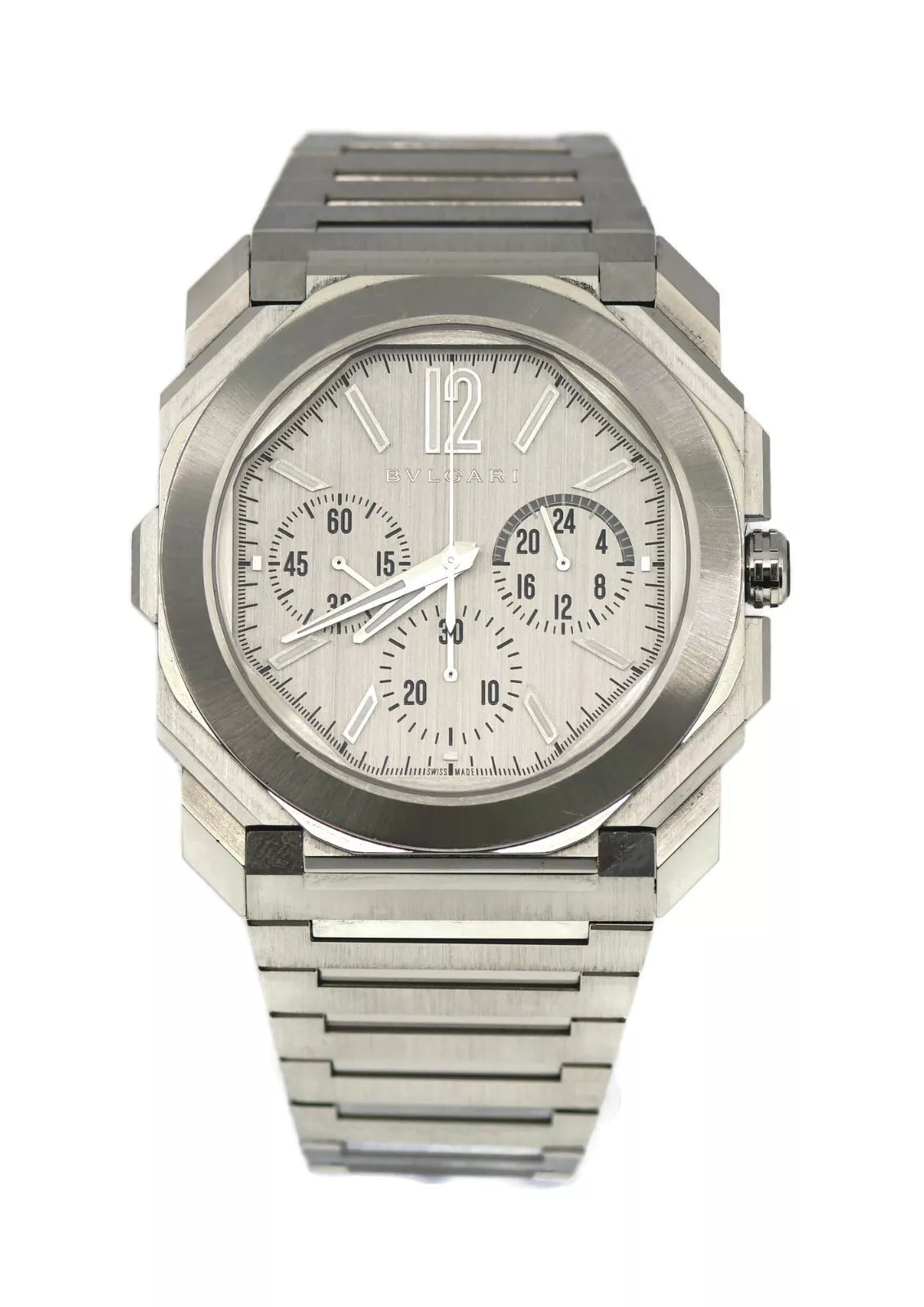 Bulgari Octo Finissimo Chronograph GMT Stainless Steel Watch 103661