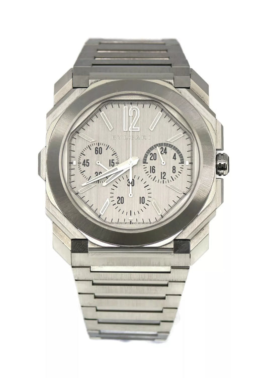Bulgari Octo Finissimo Chronograph GMT Stainless Steel Watch 103661