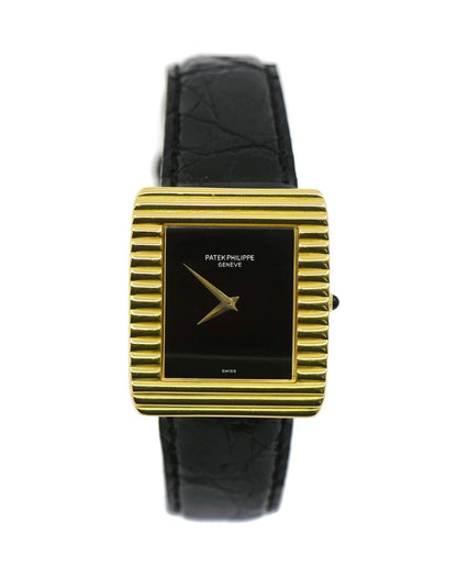 Patek Philippe Gondolo Onyx 18K Yellow Gold Watch 3633