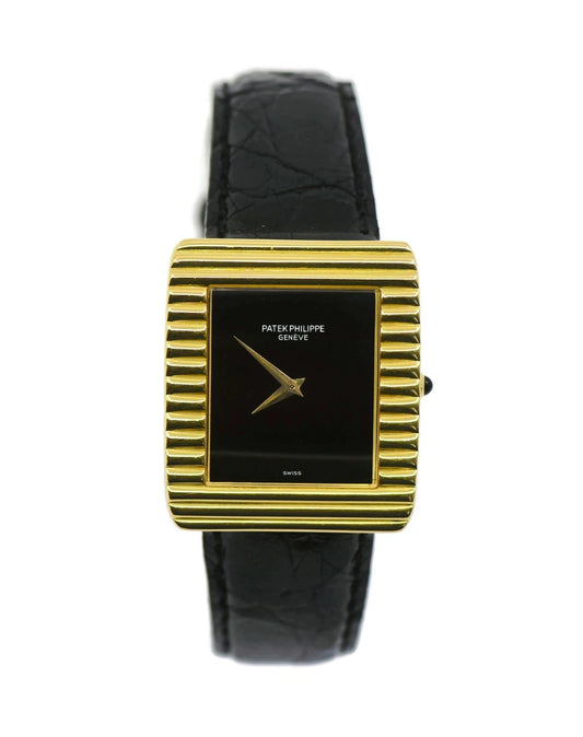 Patek Philippe Gondolo Onyx 18K Yellow Gold Watch 3633