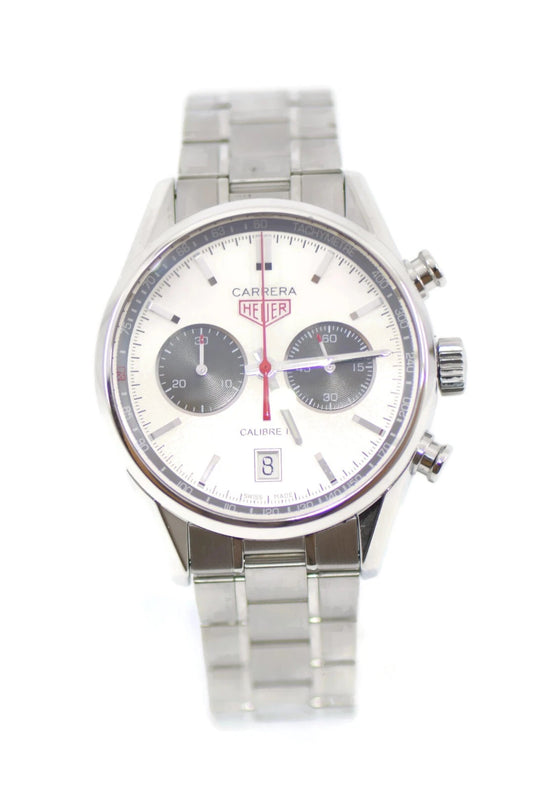Tag Heuer Carrera Cal 17 Chronograph Stainless Steel Watch CV2119