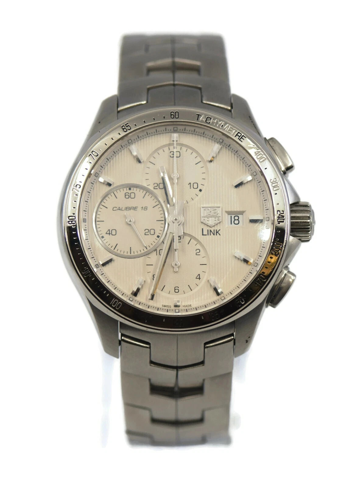 Tag Heuer Link Chronograph Stainless Steel Watch CAT2011