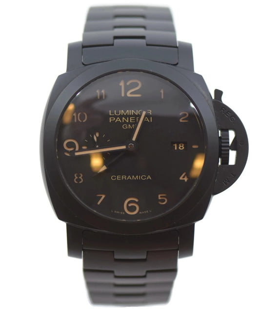 Panerai Luminor GMT Tuttonero Black Ceramic Watch PAM438