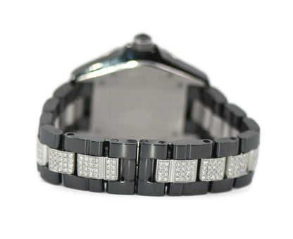 Chanel J12 Diamond Black Ceramic Watch H1339