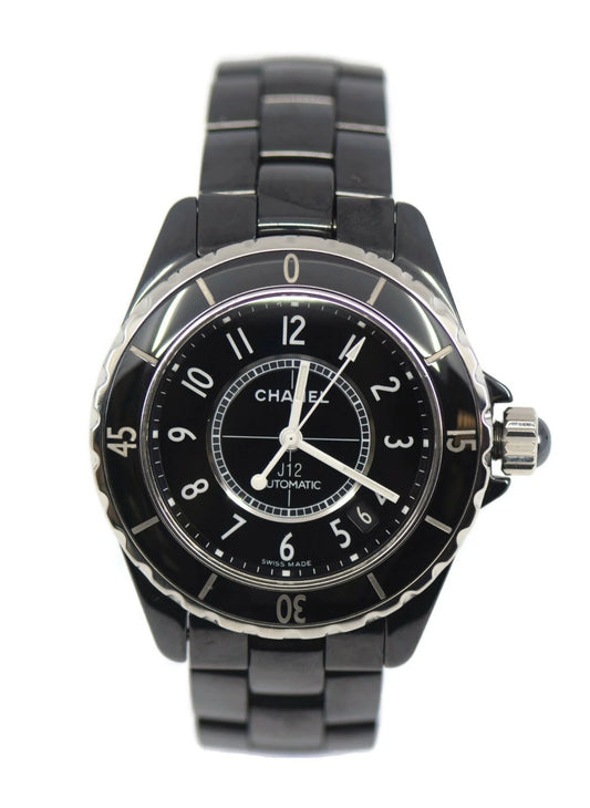 Chanel J12 Black Ceramic Automatic Watch H5697