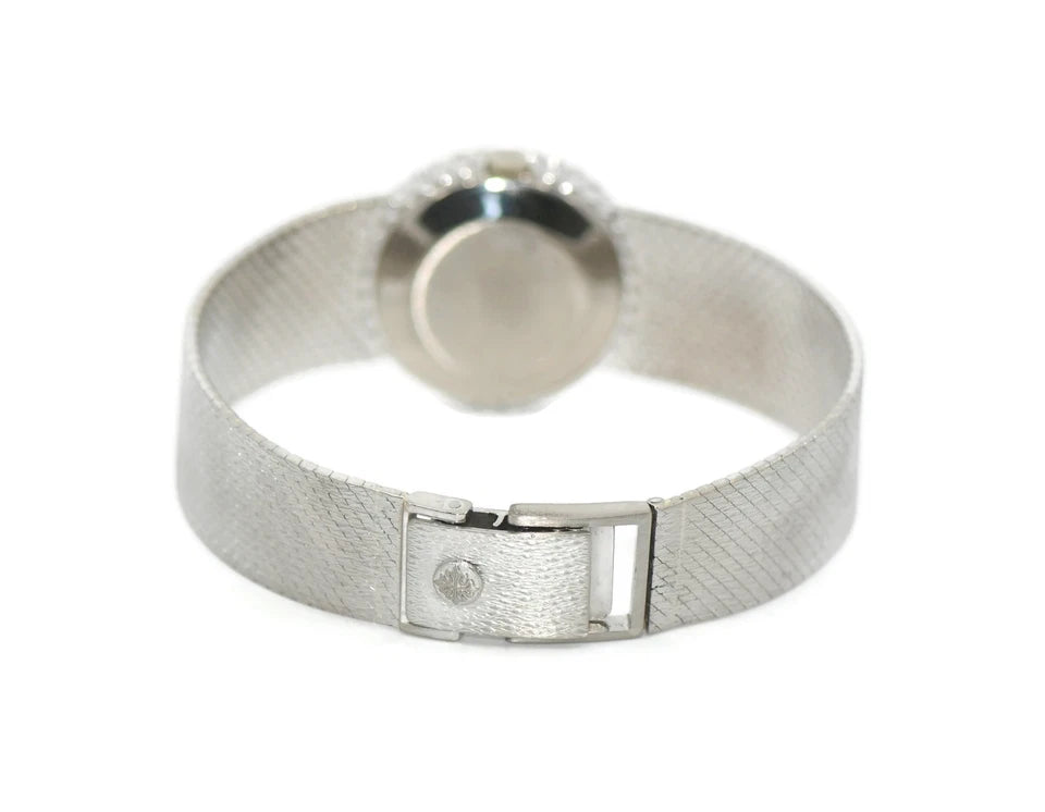 Patek Philippe Vintage Diamond 18K White Gold Watch 3355