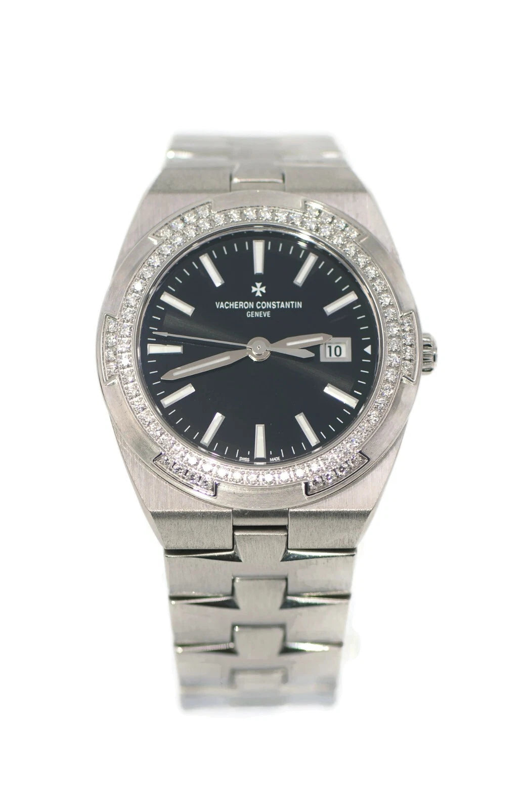 Vacheron Constantin Overseas Diamond Stainless Steel Watch 1205V