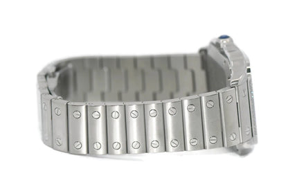 Cartier Santos Medium Diamond Stainless Steel Watch W4SA0005