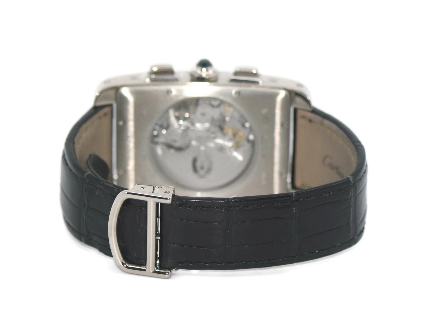 Cartier Tank Americaine XL Chronograph 18K White Gold Watch W2609456