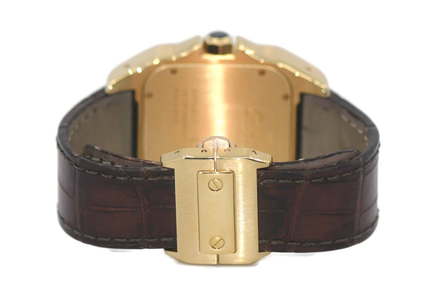 Cartier Santos 100 Large 18K Yellow Gold Watch W20071Y1
