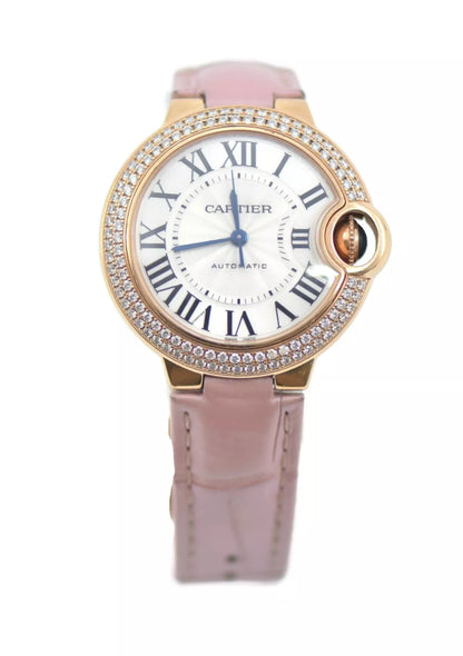Cartier Ballon Bleu Diamond 18K Rose Gold Watch WJBB0051