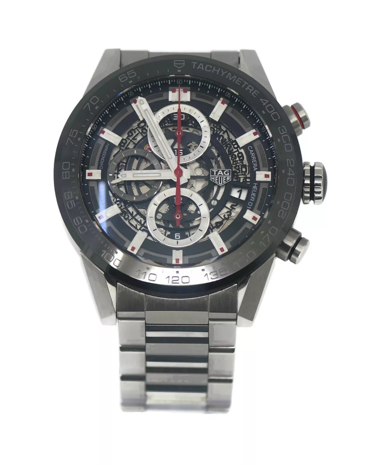Tag Heuer Carrera 01 Chronograph Stainless Steel Watch CAR201V