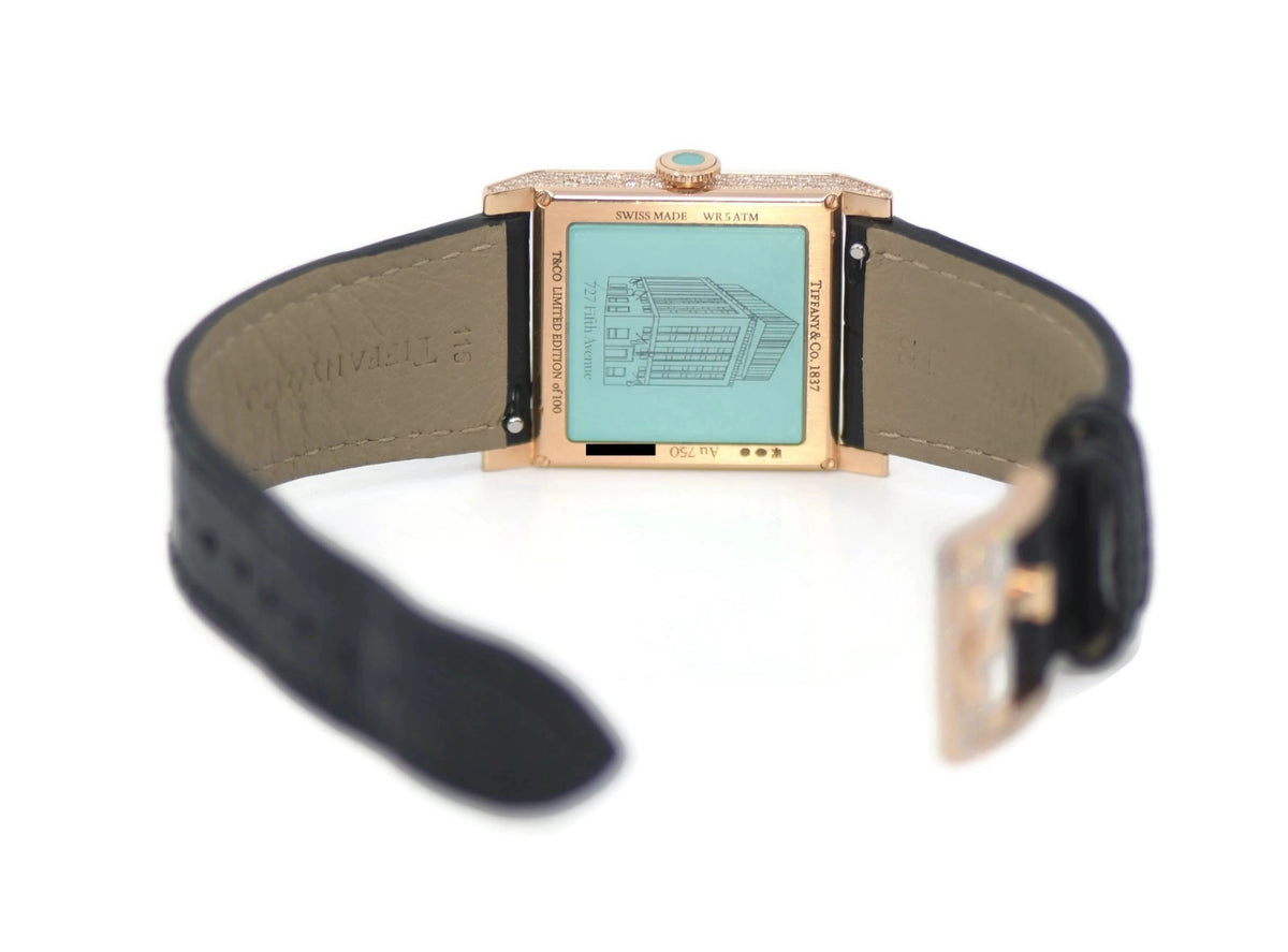 Tiffany & Co Landmark Diamond 18K Rose Gold Watch