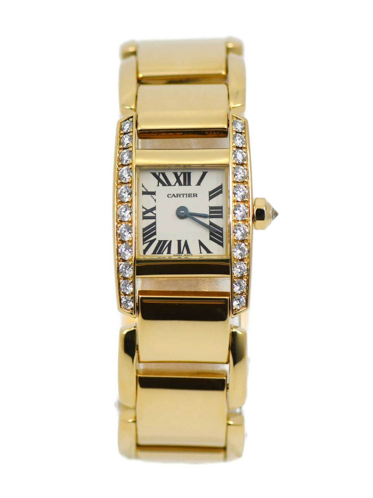 Cartier Tankissime Diamond 18K Yellow Gold Watch WE70017H