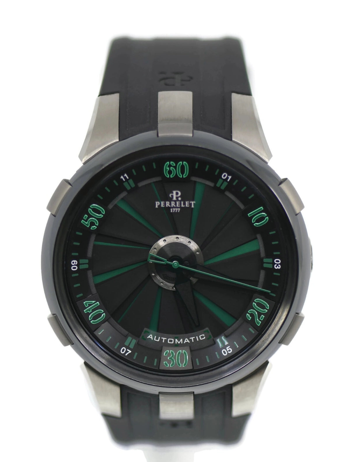Perrelet Turbine Chronograph Stainless Steel Watch A1051/3