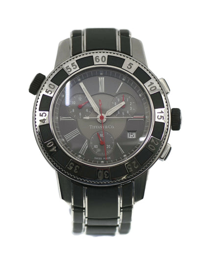 Tiffany & Co Chronograph Stainless Steel Watch T-57