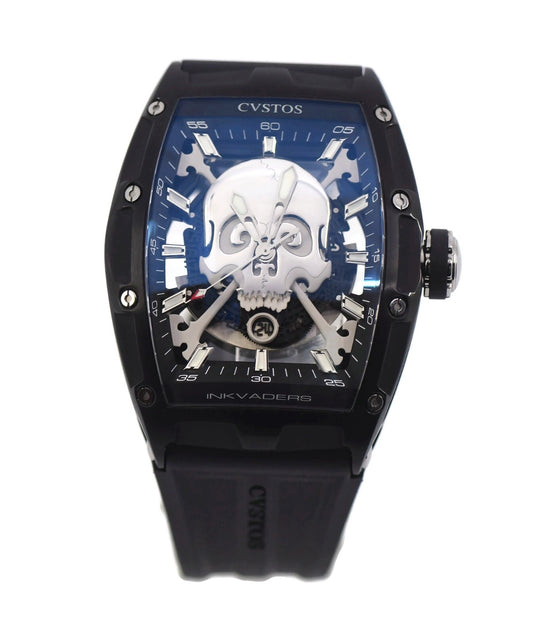 Cvstos Inkvaders Skull Stainless Steel Watch