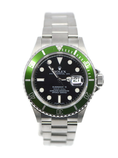 Rolex Submariner Kermit Stainless Steel Watch 16610LV