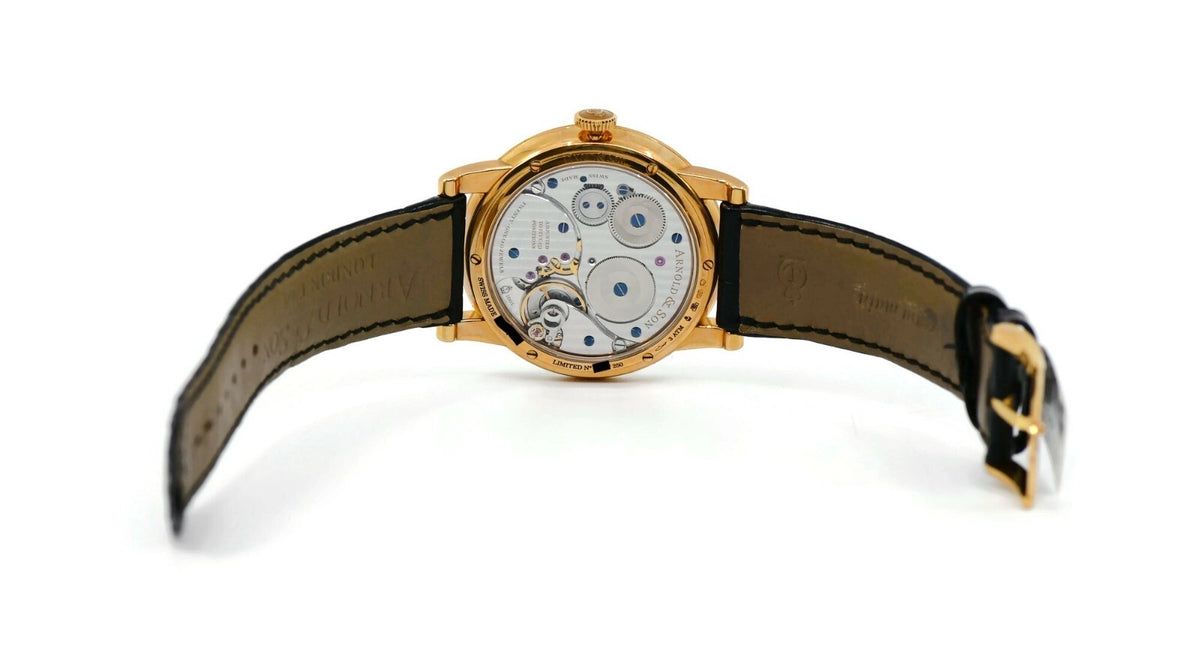 Arnold & Son HMS1 Diamond 18K Rose Gold Watch 1PMMP.W01A.C114A