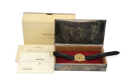 Omega Constellation 18K Yellow Gold Watch 14381/2 SC61