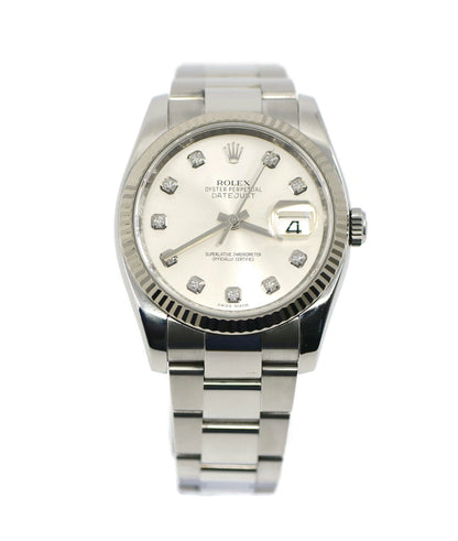 Rolex Datejust 36 Diamond Stainless Steel Watch 116234