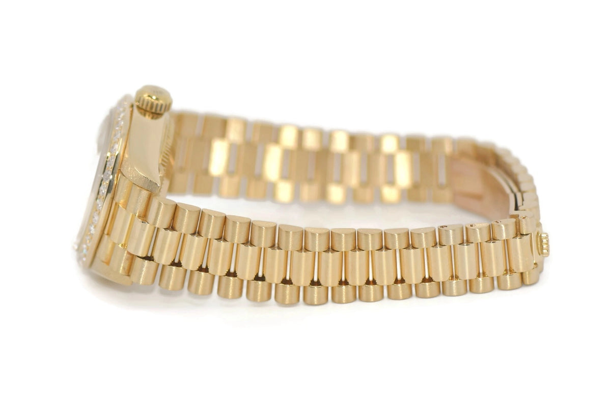 Rolex Datejust Diamond 18K Yellow Gold Watch 69178