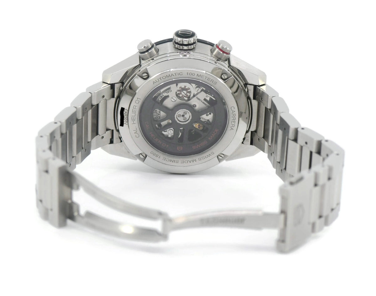 Tag Heuer Carrera 01 Chronograph Stainless Steel Watch CAR201V