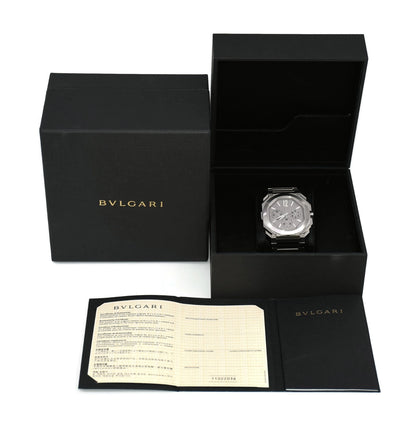 Bulgari Octo Finissimo Chronograph GMT Stainless Steel Watch 103661